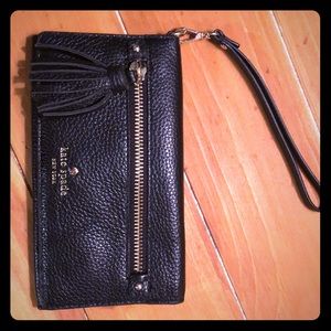 Kate Spade Black Wallet with Tassel